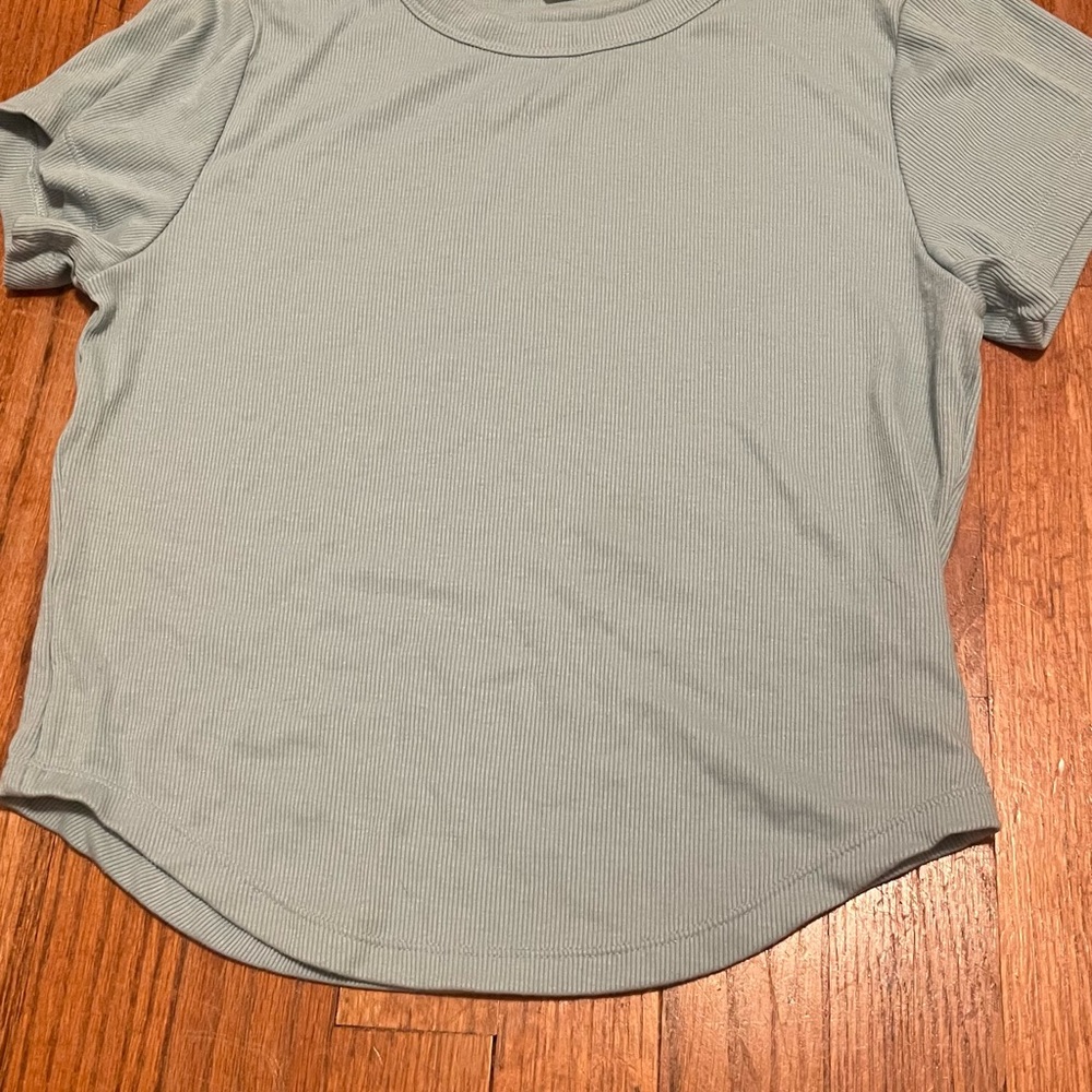 Okd navy teal womans shirt.